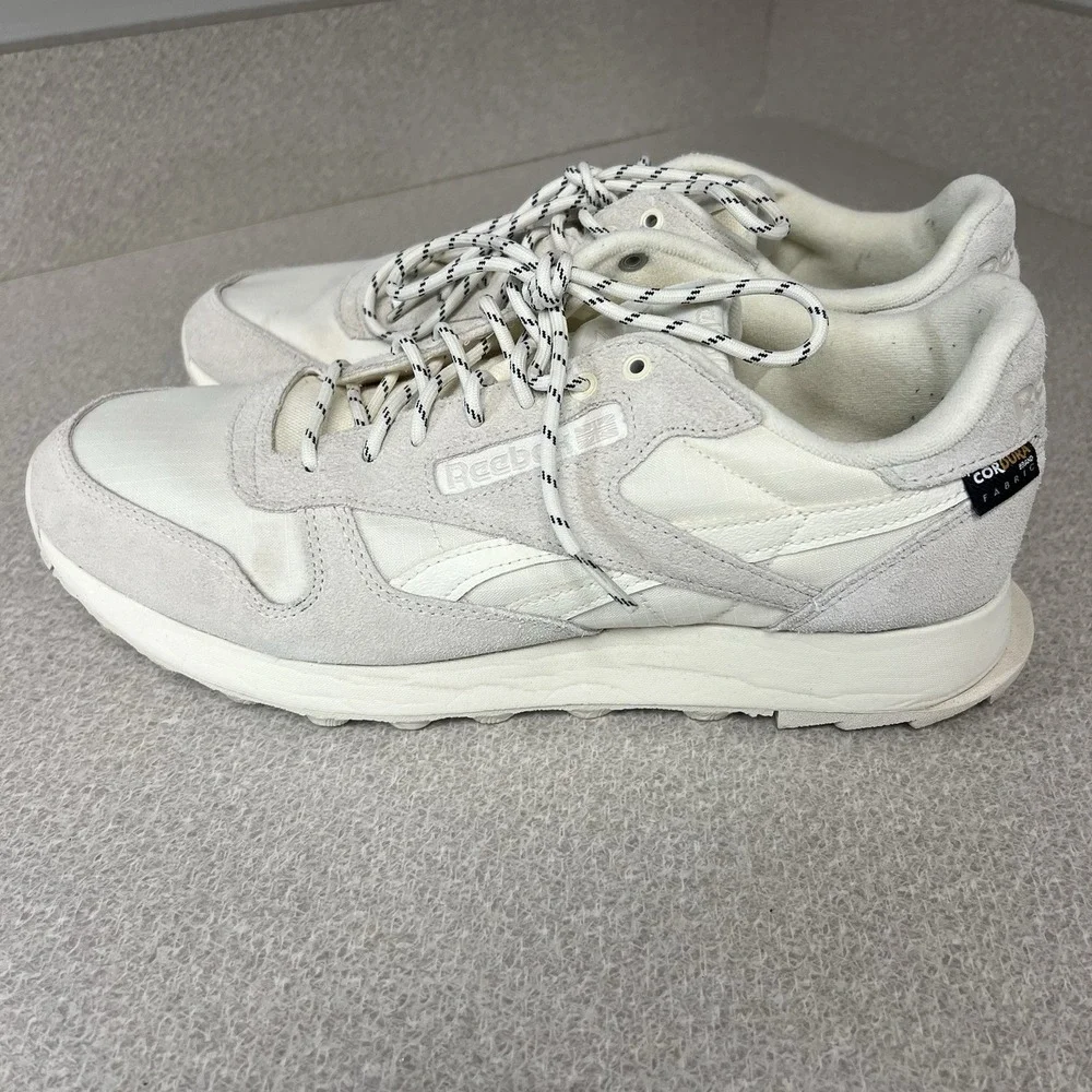 Reebok Men's Classic Leather Cordura White/cream Sneakers Size 11 EUC‎